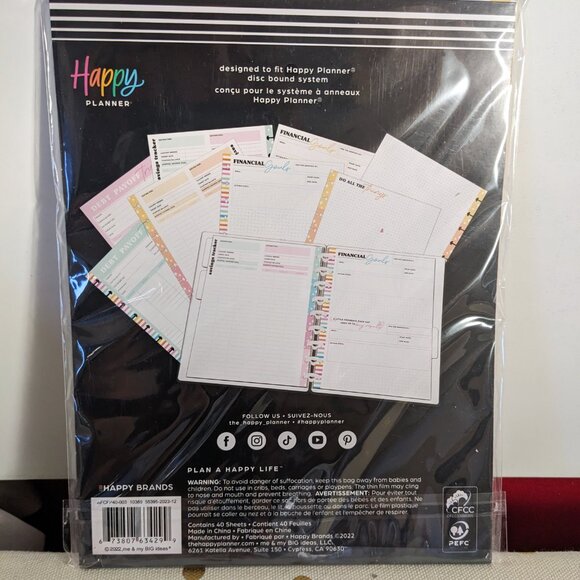 The Happy Planner NWT Debt Payoff Tracker Classic Filler Paper - Picture 4 of 4